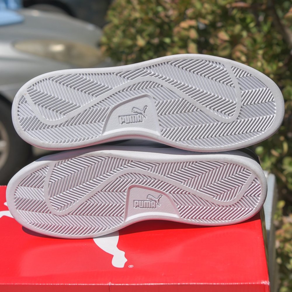 Puma Smash V2 Men's Leather Sneaker BLACK - Picture 7 of 7